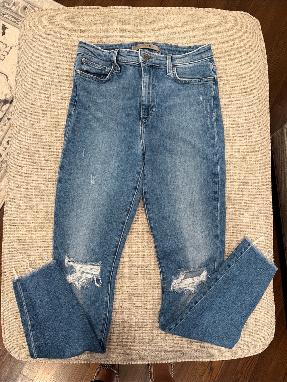 Joe’s The Charlie High Rise Skinny Ankle Distressed High-Rise Women’s Jeans